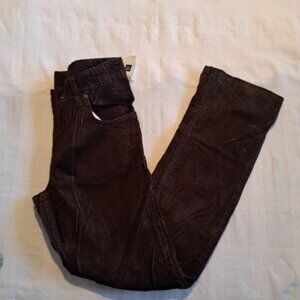Gap kids boys size 14, brown corduroy pants, have defects pictured NWT